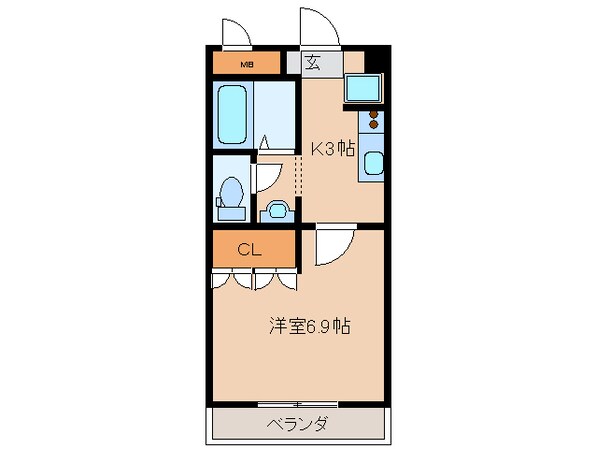 宮町駅 徒歩10分 2階の物件間取画像